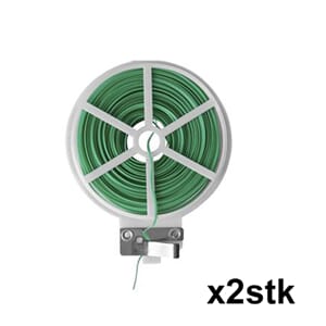 Jerntråd x2stk grønn jernbindertråd bindetråd plantetråd