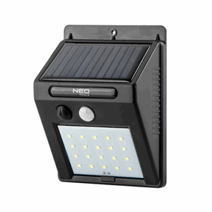 Solcelle vegglampe 250lm m.sensor