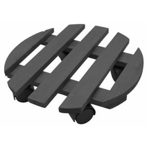 Planterullevogn 30cm sort tre