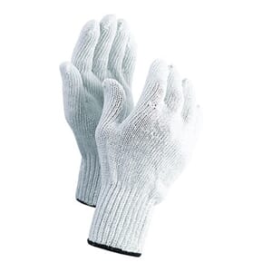 Hanske innerhanske bomull hvit str 10