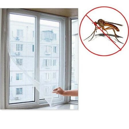 Myggnett vindu 150x250cm insektsnett borrelås