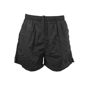 Badeshorts XL til herre sort ensfarget bade shorts