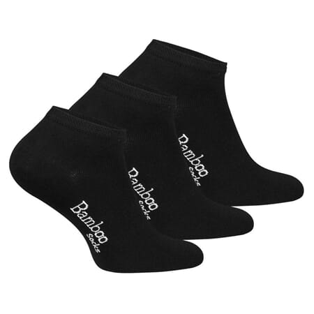 Sokk Bambus herre 43/46 sort str 3pk