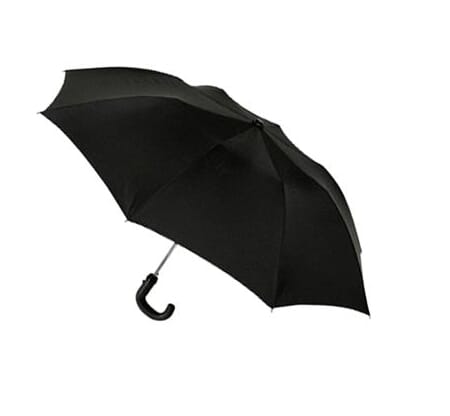 Paraply sort herre liten sammenleggbar enkel