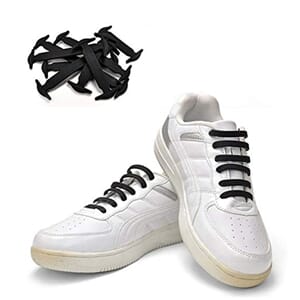 Skolisse elastisk sort 1par