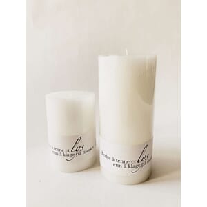 Kubbelys 7x10cm hvit edelweiss