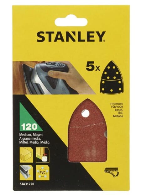 Slipepapir delta K120 5pk standley