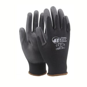 Hanske montering sort monteringshanske pu str 10 herre