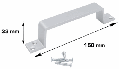 Håndtak 150mm hvit lakkert elf