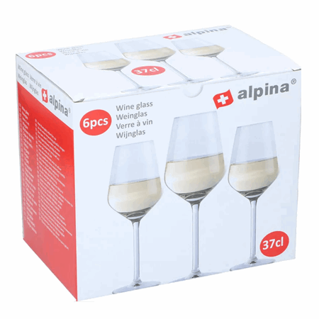 Vinglass til hvitvin 6pk 550ml