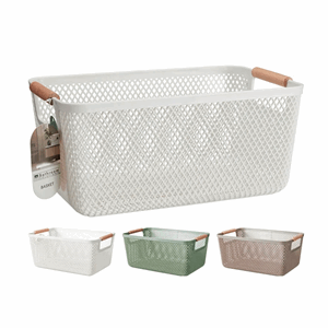 Kurv plast 27x19x12cm ass