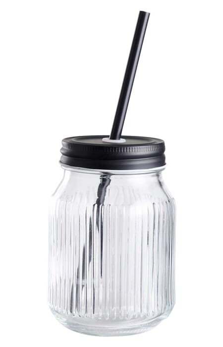 Drikkeglass med sugerør