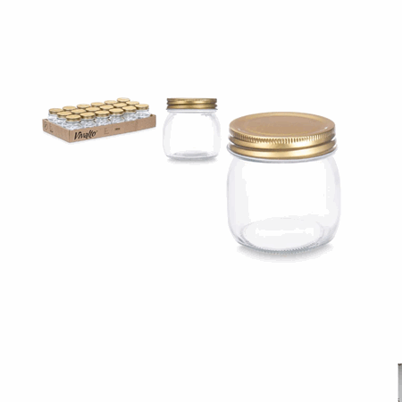 Glass krukke 180ml syltetøy sylting vrilokk