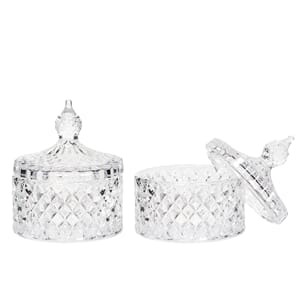 Glass krukke m.lokk ruglete