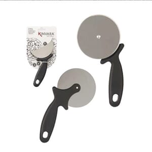 Pizzakutter i sort plast stor