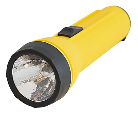 Lommelykt enkel og grei lykt gul/sort