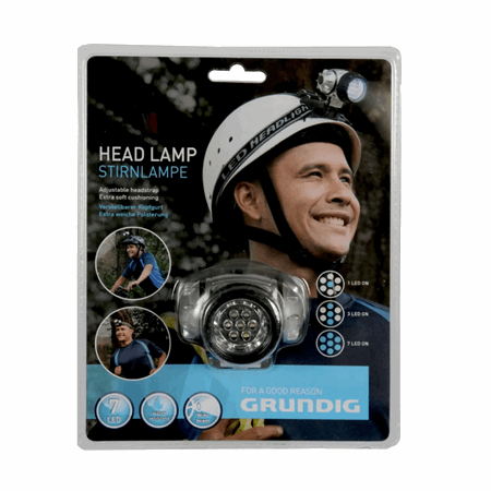 Hodelykt led 7led lommelykt oppladbar