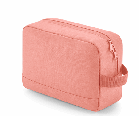 Toalettmappe sort ensfarget tekst 277