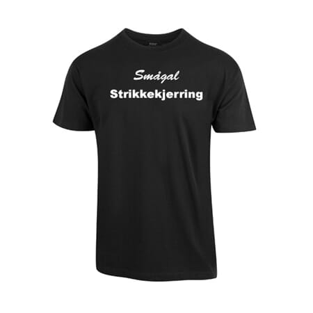 T-shirt sort strikkekjerring  XS-XXL