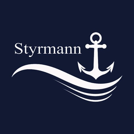 T-skjorte styrmann XL mørkeblå unisex