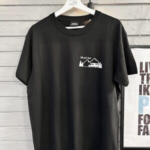 T-skjorte 2XL ut på tur bobil sort unisex