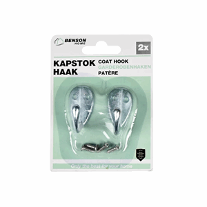 Knagg 2stk 4x2,5x3,5cm