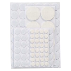 Møbelfilt ass hvit 125stk