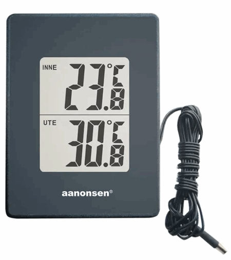 Termometer inne og ute digital min/max