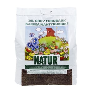 Sanitærbark natur grov 20liter toalett hytte dobark krefting