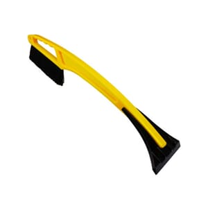 Skrape snø is-skrape med snøkost gul