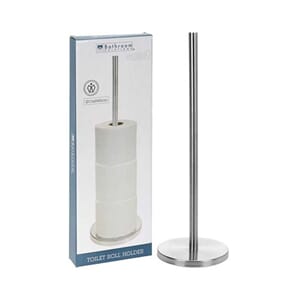 Toalettrullholder står selv metall 45cm