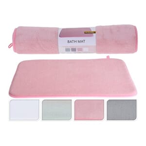 Badematte 40x60cm ensfarget ass