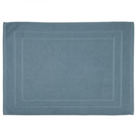 Badematte 50x70cm ensfarget blå