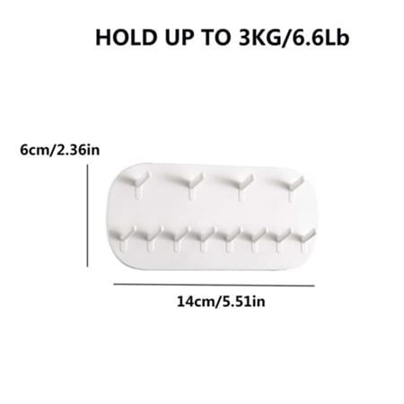 Smykkeholder vegg hvit