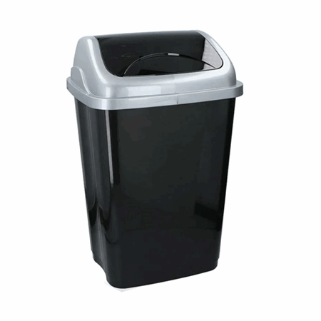 Bossbøtte 50liter sort plast