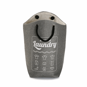 Kurv skittentøyskurv mørk grå laundry