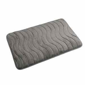 Badematte 45x75cm grå