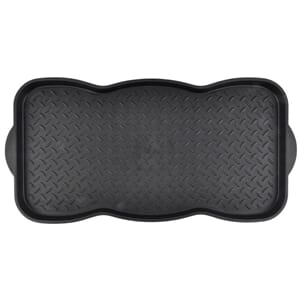 Dørmatte 40x60cm skobrett med kant gummi sort