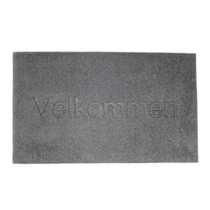 Dørmatte 45x70cm velkommen grå