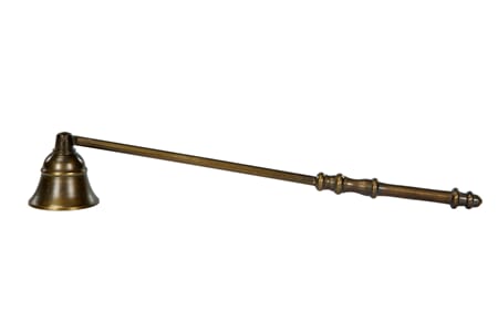 Lysslukker i antikk messing 33cm