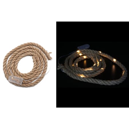 Dekor hamp brunt tau 150cm med led lys