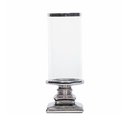 Lysglass telysholder sølv edel 10,5x28,5cm