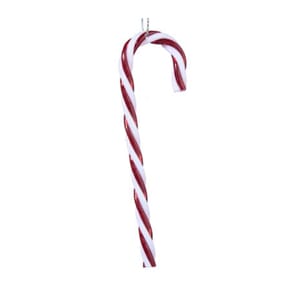 Juletrepynt stokk stripete rød/hvit 12,5cm 3stk