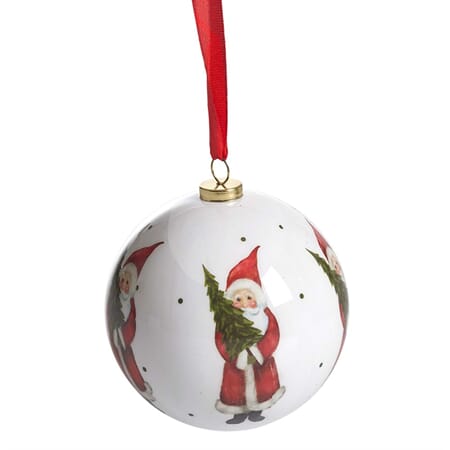 Julekule 7,5cm julefred nisse
