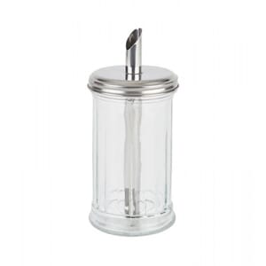 Sukkerstrø 17cm glass skrulokk doseringsrør