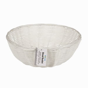 Brødkurv hvit 20cm rund