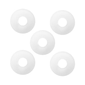 Silikonringer til glassflasker saftflasker 5stk hvite