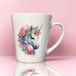 Kopp livet er bedre med enhjørning latte