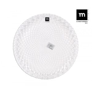 Kakefat 27cm diamant mønstret glass