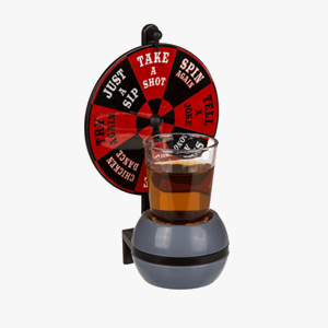 Drikkelek wheel of shots gavetilhan